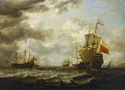 Simon de Vlieger The Brederode off Hellevoetsluis oil